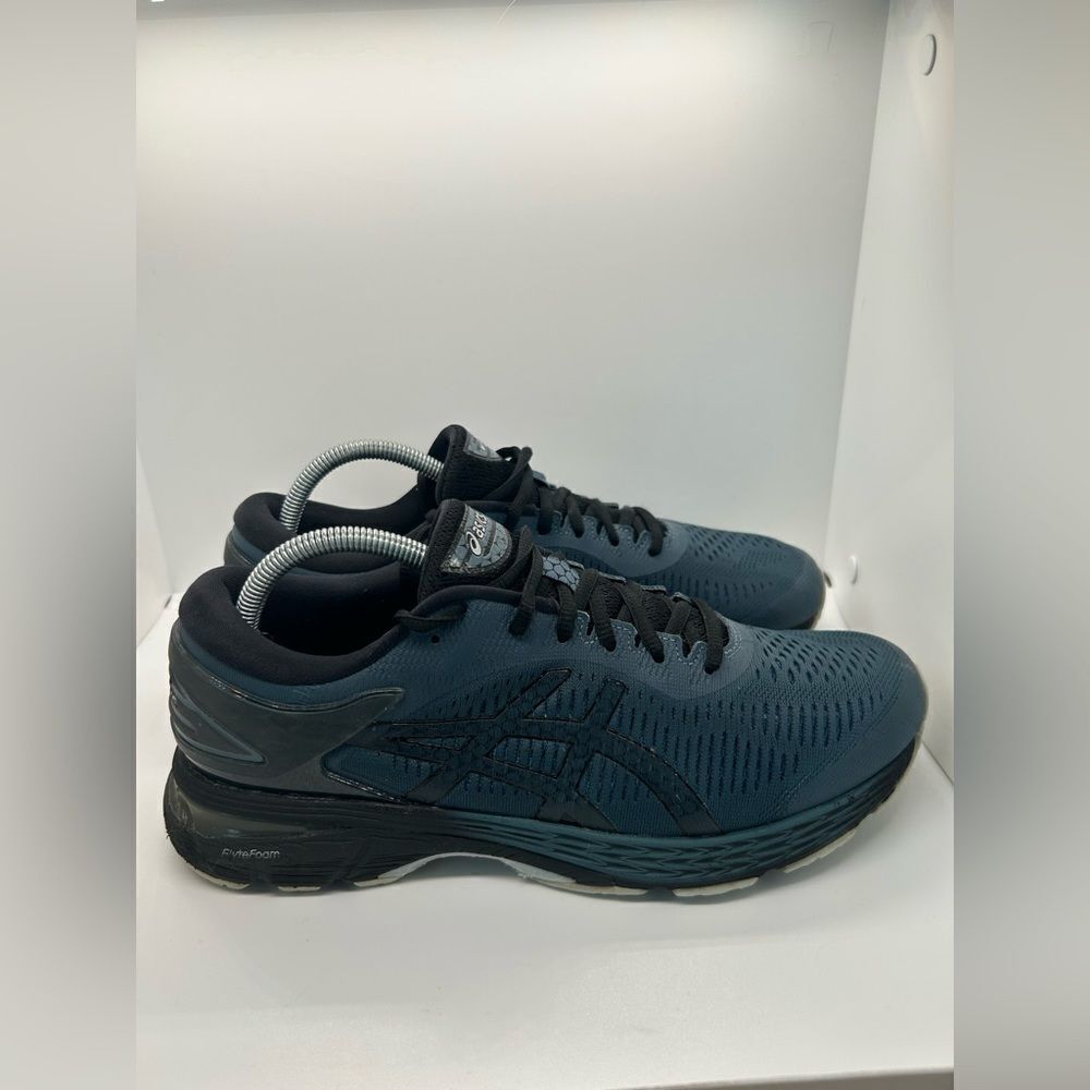 Asics Mens Gel Kayano 25 1011A019 Blue Running Shoes Lace Low Top Size 9.5 US